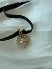 CNL TAŞLI KALP KOLYE  2