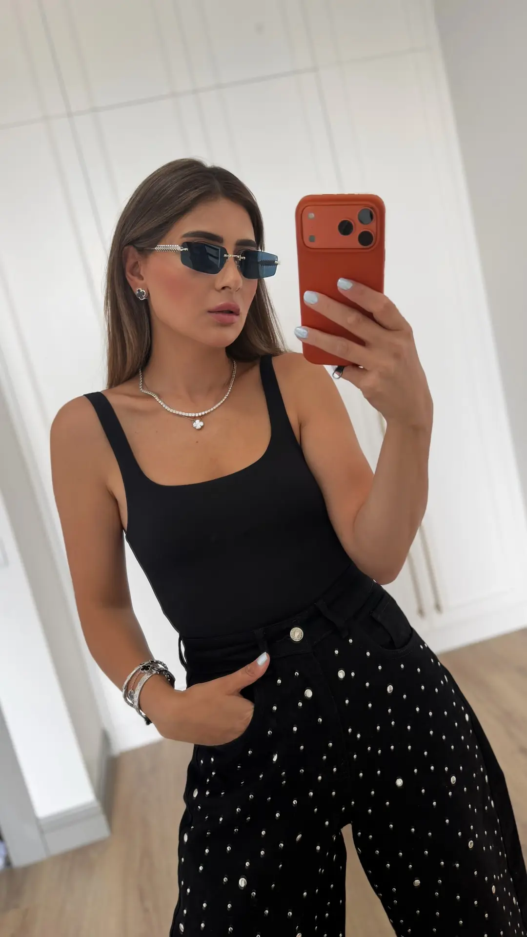 gümüş lacivert cam